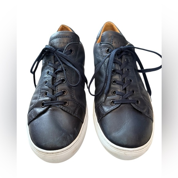 To Boot New York Men’s 11.5 Derrick Navy Leather Sneakers – Made in Italy - Picture 10 of 10